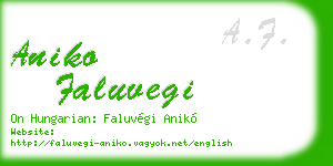 aniko faluvegi business card